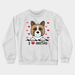 I Love Akitas Crewneck Sweatshirt